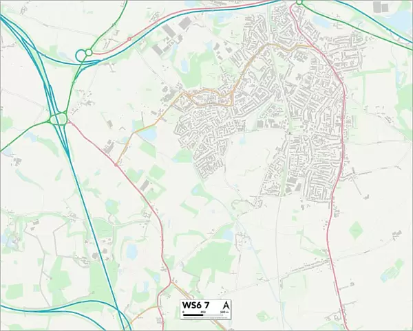 South Staffordshire WS6 7 Map