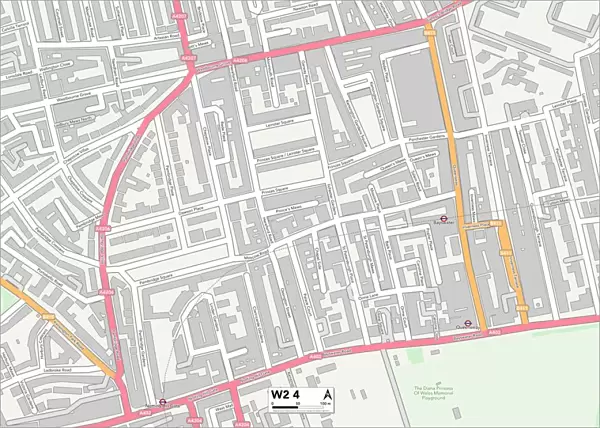 Westminster W2 4 Map