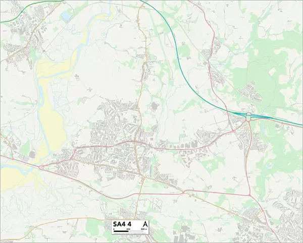 Swansea SA4 4 Map