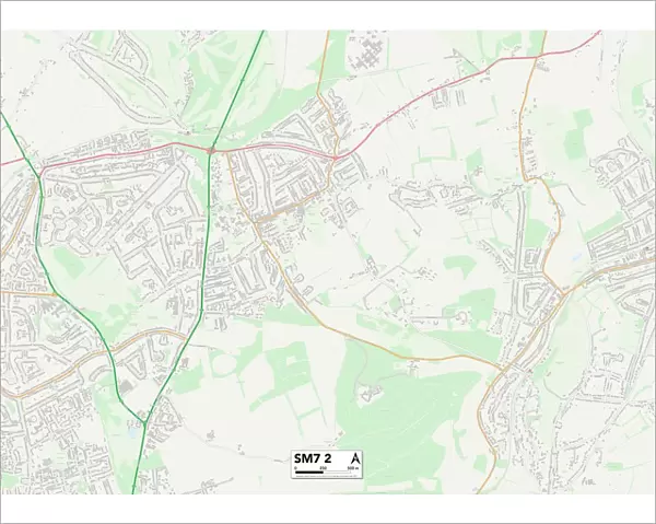 Reigate and Banstead SM7 2 Map