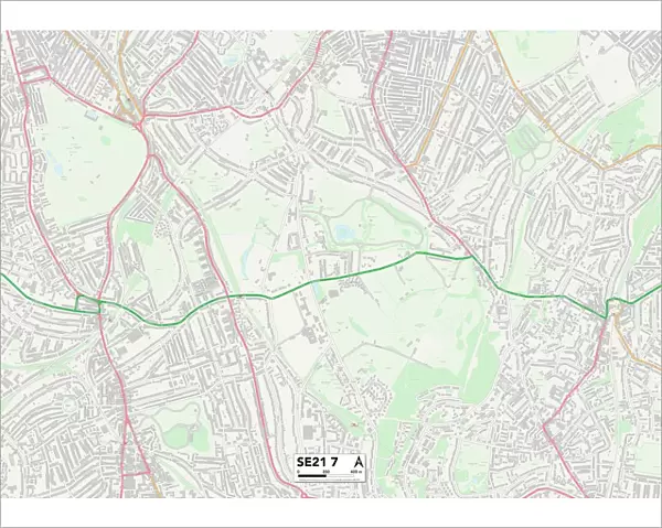 Lambeth SE21 7 Map