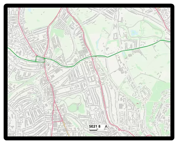 Lambeth SE21 8 Map