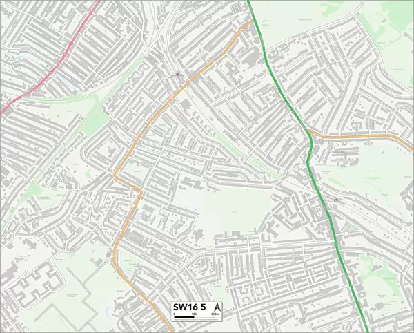 Lambeth SW16 5 Map