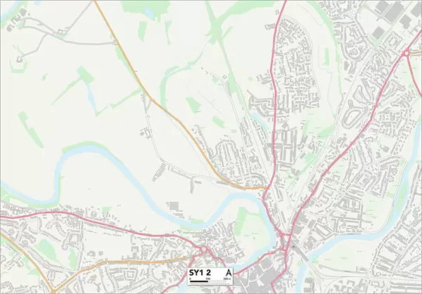 Shropshire SY1 2 Map