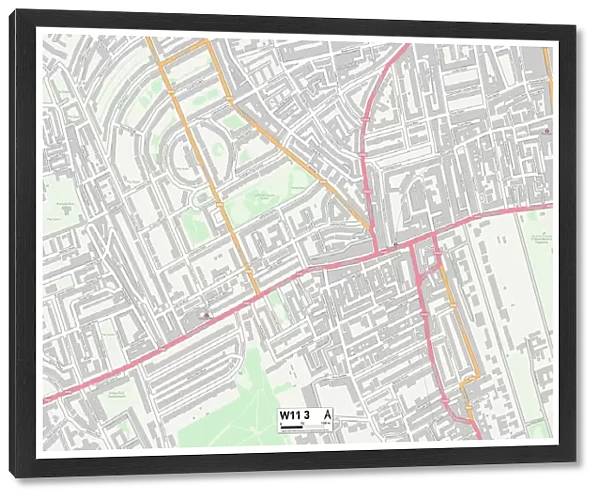 Kensington and Chelsea W11 3 Map