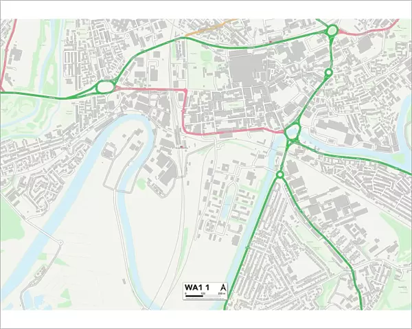 Warrington WA1 1 Map
