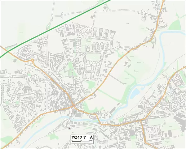 North Yorkshire YO17 7 Map