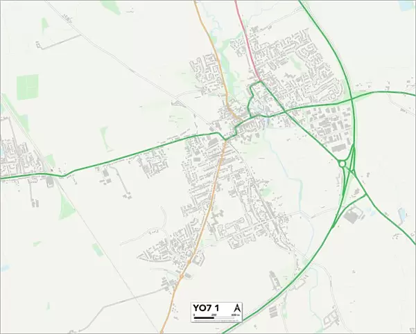 North Yorkshire YO7 1 Map