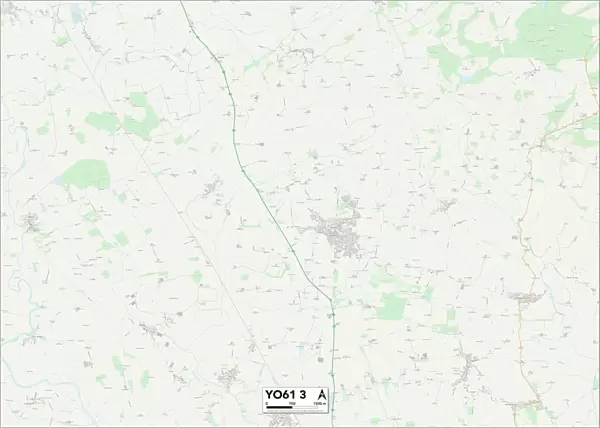 North Yorkshire YO61 3 Map