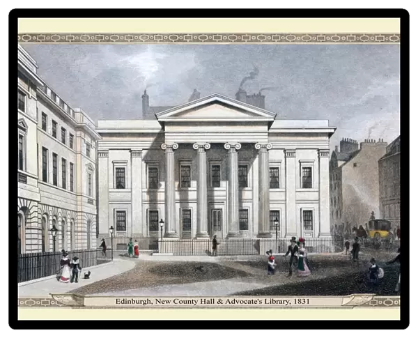 Edinburgh New County Hall and Advocates Library 1831