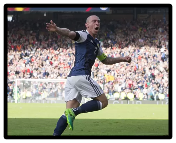 Scotland vs England: Scott Brown's Goal Celebration at Hampden, Glasgow