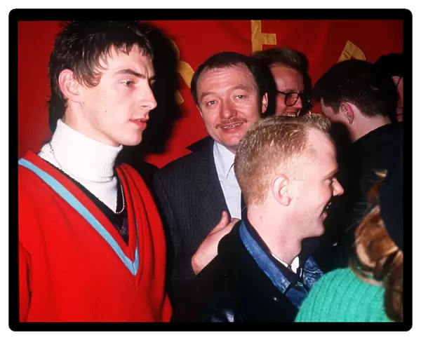 Ken Livingstone MP 'Red Wedge'pop stars for labour Party House of Commons