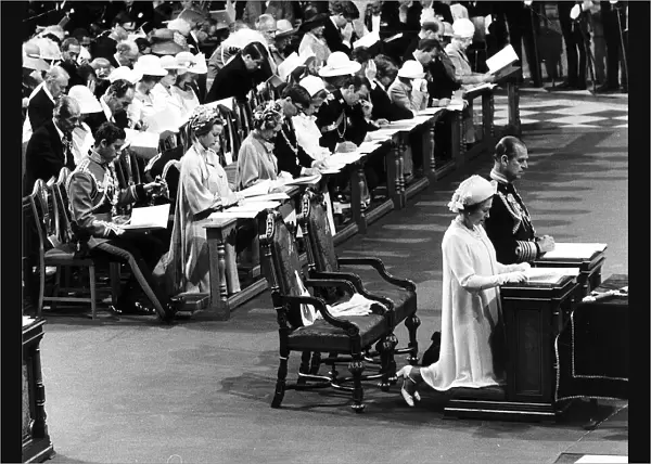 Queen Silver Jubilee at St Pauls Cathederal. 7th June 1977