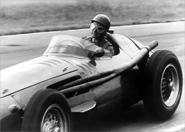 Juan Manuel Fangio - Racing driver in action Circa 1955