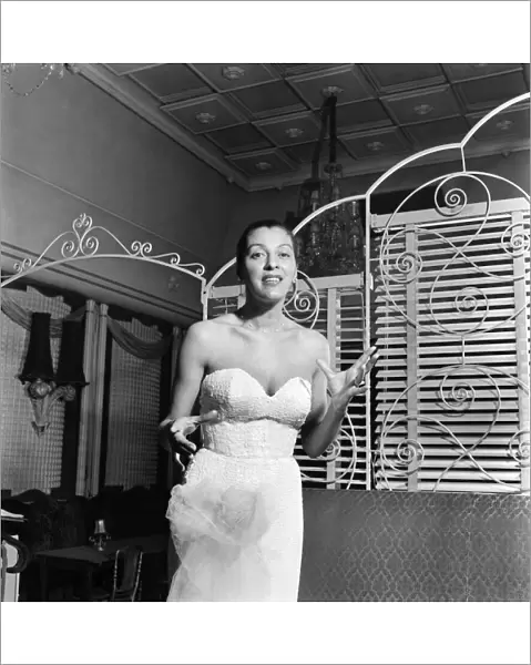 American singer Marion Bruce. April 1953 D2111