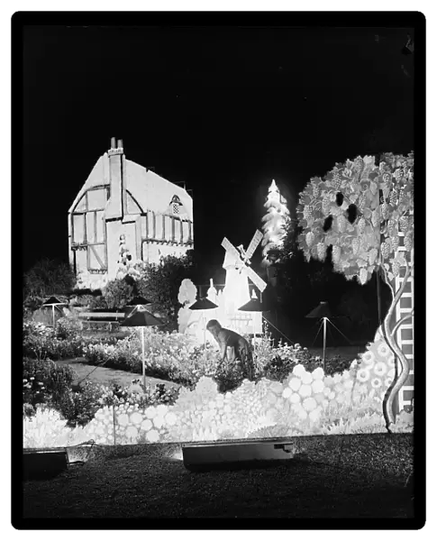 Illuminations at Morecombe Lancs 1950 'Enchanted Gardens'
