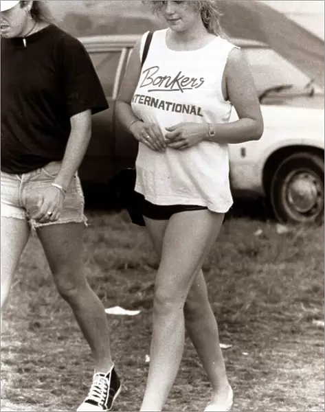 Music Festivals - Pop and Jazz Festival woman wearing a T shirt with the words