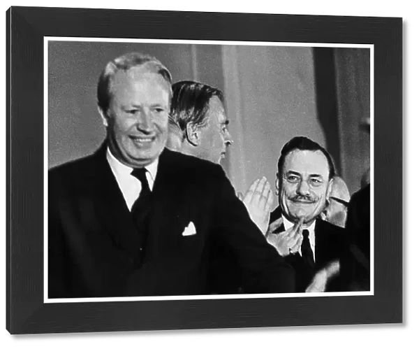 Enoch Powell MP (R) with Edward Heath MP 1969