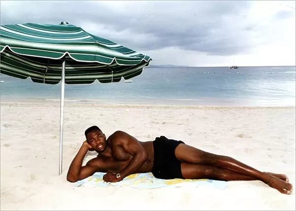 Lennox Lewis on holiday in Montego Bay Jamaica dbase