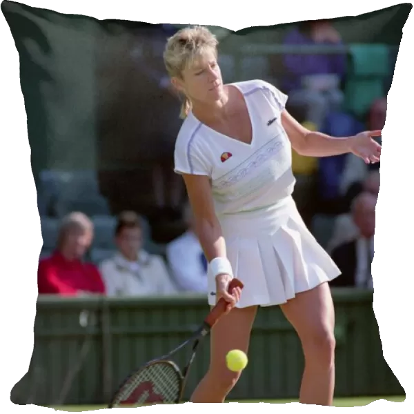 Wimbledon Tennis. Boris Becker Wearing Banned Shirt. June 1989 89-3895-012