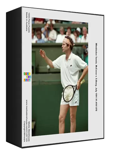 Wimbledon Tennis. McEnroe v. Edberg. July 1991 91-4197-076