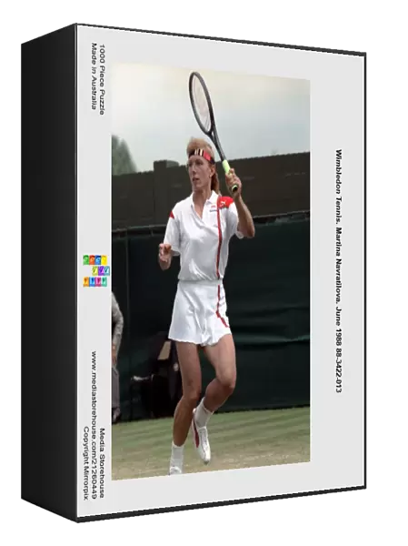Wimbledon Tennis. Martina Navratilova. June 1988 88-3422-013