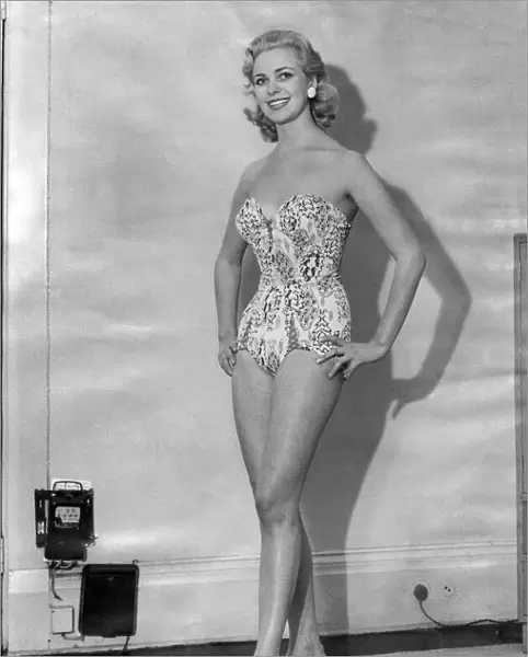 Clothing Beach: Swimming costume. Model number 1181 shows printed Rayon Batiste