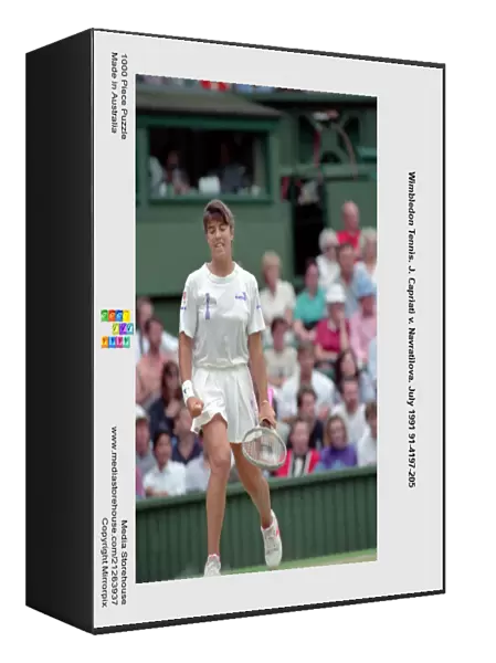 Wimbledon Tennis. J. Capriati v. Navratilova. July 1991 91-4197-205