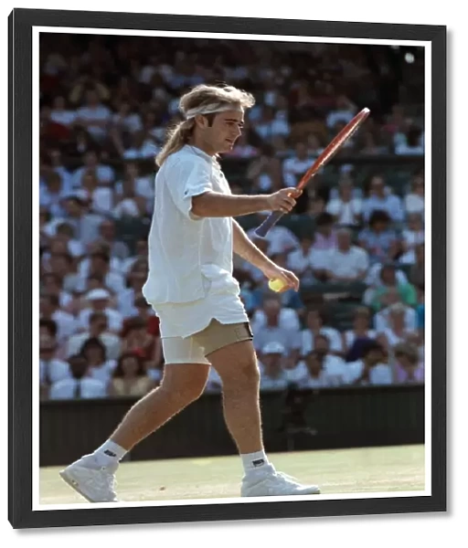 Wimbledon. Andre Agassi v. David Wheaton. July 1991 91-4353-074