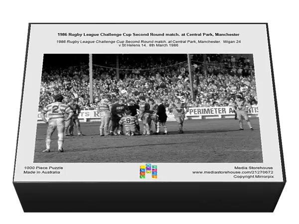 1986 Rugby League Challenge Cup Second Round match. at Central Park, Manchester