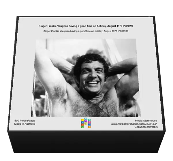 Singer Frankie Vaughan having a good time on holiday. August 1970 P009599