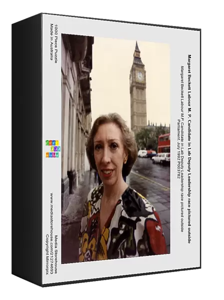 Margaret Beckett Labour M. P. Candidate in Lab Deputy Leadership race pictured outside