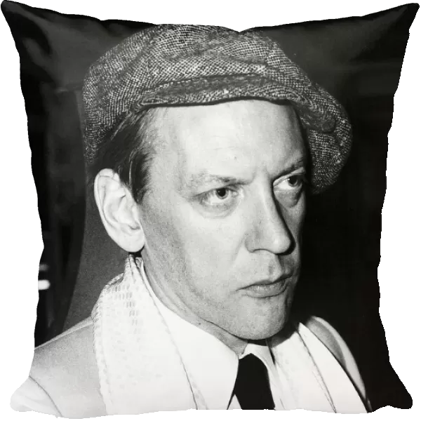 Donald Sutherland in cloth cap at a party in Londons White elephant club