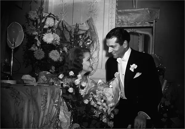 Sir Laurence Olivier and Vivien Leigh after the first night of their production of A