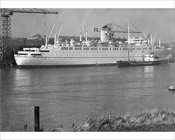The new liner Empress of England ship (now called Ocean Monarch 1970