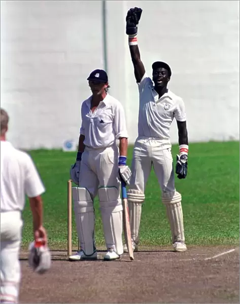 February 1990 90-1082-065 International Test Match Cricket. West Indies vs England