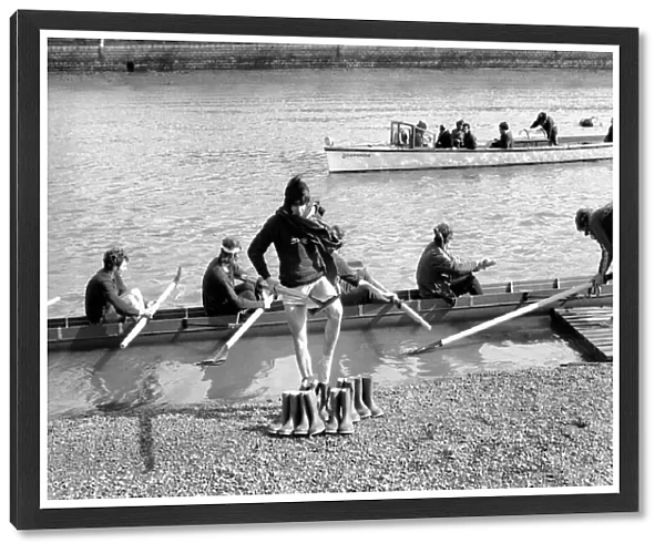 Boat Race Oxford. March 1975 75-01678
