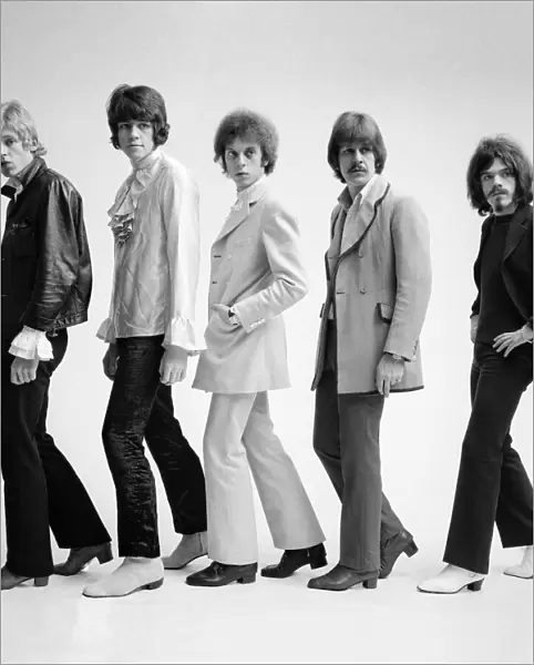 Pop Group The Move posing for a fashion shoot. 1st December 1967