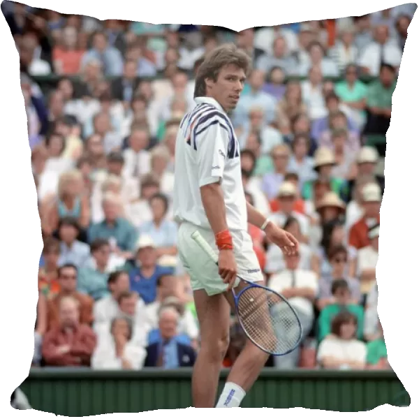 All England Lawn Tennis Championships at Wimbledon. Michael Stich in action during his