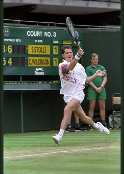 All England Lawn Tennis Championships at Wimbledon. Chris Wilkinson in action