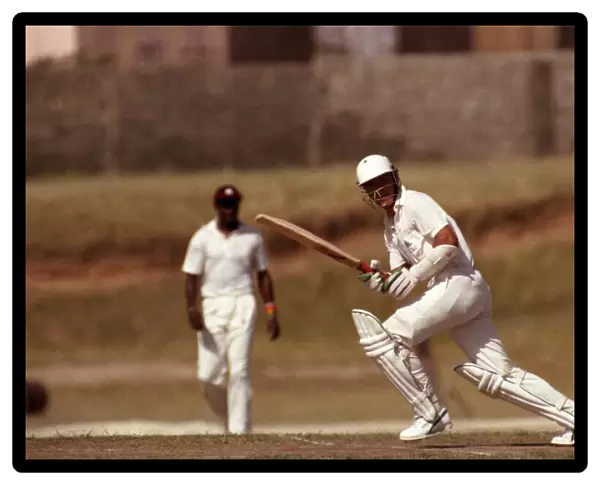 West Indies v. England. One Day International. February 1990 90-0872-190. Alec Stewart