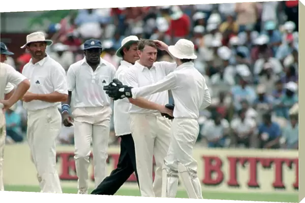 February 1990 90-1082-051 International Test Match Cricket. West Indies vs England
