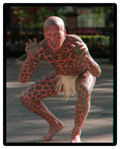 Tom Leppard the Worlds Most tattooed man October 1994