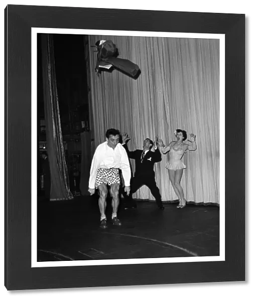 Warren, Latona, and Sparks act at the Palladium. January 1953 D750