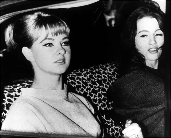 Christine Keeler and Mandy Rice Davis - May 1987 seen here at the premiere of