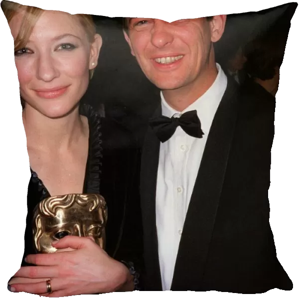 Matthew Wright with Cate Blanchett April 1999 at the BAFTA Awards 1999