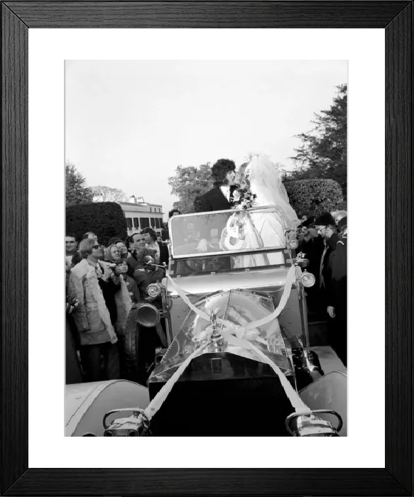 Framed Print : Vintage Car Photo Print of Alan Blakley's Wedding Framed Print : Vintage Car Photo Print of Alan Blakley's Wedding