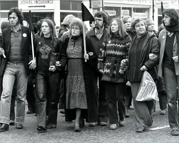 Silent march in respect of Blair Peach who died at Southall 27  /  04  /  1979 The front of