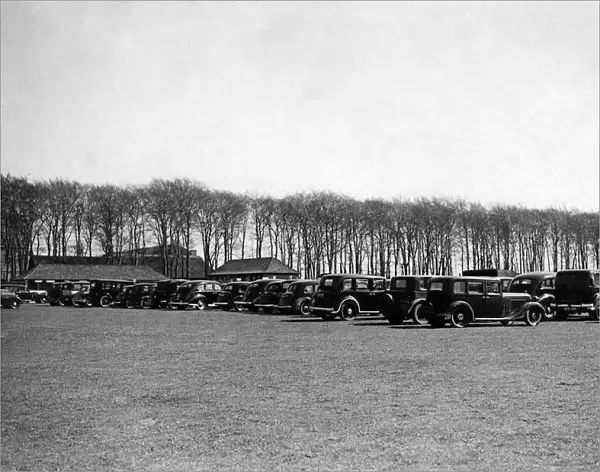 On the course. Some of the taxis parked during the races. April 1944 P012042