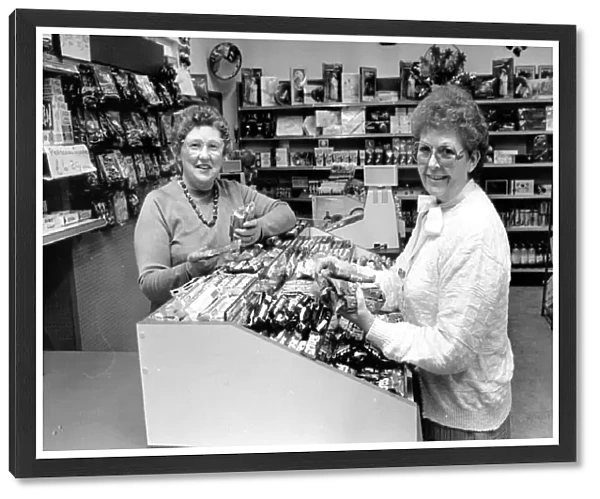 Volunteers at work in the new general shop at Walsgrave hospital, Coventry